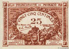 MONACO 25 Centimes MONACO 25 Centimes 1920 ST -