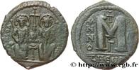 THE EMPIRE FROM ANASTASIUS TO MAURICE TIBERIUS (49 Follis JUSTINUS II und SOPHIE Theoupolis (Antioche) 571-572 (31mm, 13,17g, 6h) -