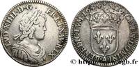 FRANKREICH Douzième d'écu, portrait à la mèche courte LOUIS XIV THE SUN KING Paris, Monnaie de Matignon 1644 (20mm, 2,23g, 6h) -