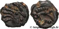 FRANKREICH Potin à la tête “d’indien” et au sanglier GALLIEN - SENONES (Region die Sens) c. avant 52 AC. (17,5mm, 4,06g, 3h) -