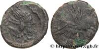 FRANKREICH Bronze au coq, “type de Bracquemont” GALLIEN - BELGICA - BELLOVACI (Region die Beauvais) Beauvais (60) c. 50-25 AC. (15mm, 2,10g, 6h) -
