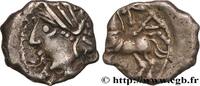 FRANKREICH Denier KALETEDOY, au delta renversé GALLIEN - BELGICA - LINGONES (Region die Langres) c. 80-50 AC. (12,5mm, 1,95g, 12h) -