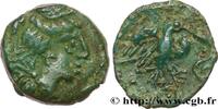 FRANKREICH Bronze “à l’aigle et au serpent” GALLIEN - CARNUTES (Region die Beauce) Chartres (28) c. avant 52 AC. (14,5mm, 3,26g, 2h) -