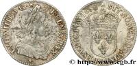 FRANKREICH Douzième d'écu, portrait à la mèche longue LOUIS XIV THE SUN KING Lyon 1658 (20mm, 2,24g, 6h) -