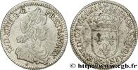 FRANKREICH Douzième d'écu, portrait à la mèche longue LOUIS XIV THE SUN KING Aix-en-Provence 1658 (21mm, 2,3g, 6h) -