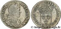 FRANKREICH Douzième d'écu, portrait apollinien LOUIS XIV THE SUN KING Paris 1663 (20mm, 2,25g, 6h) -