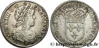 FRANKREICH Douzième d'écu, portrait à la mèche longue LOUIS XIV THE SUN KING Limoges 1660 (20mm, 2,30g, 6h) -