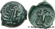 FRANKREICH Bronze à l’aigle et à la rouelle, tête à droite GALLIEN - CARNUTES (Region die Beauce) Chartres (28) c. 52 AC. (15mm, 2,91g, 5h) -