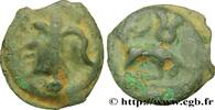 FRANKREICH Potin “au mannequin” et au taureau à droite GALLIEN - NORDGALLIEN - ÆDUI (BIBRACTE, Region die Mont-Beuvray) Autun (71) c. 60-50 AC. (20,5mm, 4,74g, 9h) -