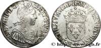 FRANKREICH Écu, portrait à la mèche longue LOUIS XIV THE SUN KING Bayonne 1653 (39,5mm, 27,26g, 6h) -
