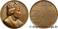 FRANKREICH Médaille, Roi Pépin le Bref SÉRIE MÉTALLIQUE DES ROIS DE FRANCE 751-768 (51,5mm, 70,94g, 12h) -