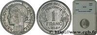 FRANKREICH 1 franc Morlon, légère VIERTE FRANZOSISCHE REPUBLIK Beaumont-Le-Roger 1949 (23mm, 1,3g, 6h) -