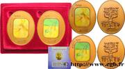 FRANKREICH Médaille, Oeuvres de Salvador Dali, lot de 2 ex. ISRAËL n.d. (76mm, 305,12g, 12h) -