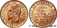 FRANKREICH Module de cinq centimes, Visite impériale à Lille ZWEITES KAISERREICH Lille 1853 (25mm, 6,77g, 12h) -