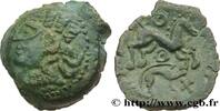 FRANKREICH Bronze au cheval et au sanglier GALLIEN - AULERCI EBUROVICES (Region die Évreux) Évreux (27) c. 60-30 AC. (17mm, 3,63g, 10h) -