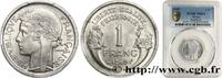 FRANKREICH 1 franc Morlon, légère VIERTE FRANZOSISCHE REPUBLIK 1949 (23mm, 1,3g, 6h) -
