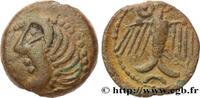 FRANKREICH Bronze à l’aigle et à la rouelle, tête à gauche GALLIEN - CARNUTES (Region die Beauce) Chartres (28) c. 52 AC. (14,5mm, 2,7g, 6h) -