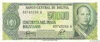 BOLIVIEN 5 Centavos sur 50000 Pesos Bolivianos BOLIVIEN 5 Centavos sur 50000 Pesos Bolivianos 1987 ST -