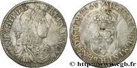 FRANKREICH Demi-écu, portrait apollinien LOUIS XIV THE SUN KING La Rochelle 1668 (33mm, 13,84g, 6h) -