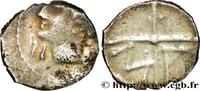 Obole au N sous le menton, tête à gauche NEMAUSUS - NISMES c. 90-49 AC. (10mm, 0,43g, 7h )