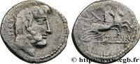 THE REPUBLIC (280 BC to 27 BC) Denier TITURIA Rome 89 AC. (18,5mm, 3,51g, 7h) -