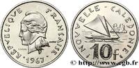 NEUKALEDONIEN Essai de 10 Francs NEUKALEDONIEN Paris 1967 (24mm, 6g, 6h) -