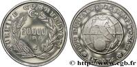 TÜRKEI 20.000 Lira Proof Coupe du Monde de football Itali TÜRKEI 1990 (38,50mm, 23,19g, 6h) -