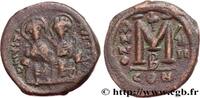THE EMPIRE FROM ANASTASIUS TO MAURICE TIBERIUS (49 Follis JUSTINUS II und SOPHIE Constantinople 573-574 (29mm, 13,16g, 7h) -