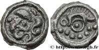 FRANKREICH Potin au sanglier, au torque et aux globules GALLIEN - BELGICA - SUESSIONES (Region die Soissons) c. 60-30 AC. (18mm, 3,92g, 8h) -