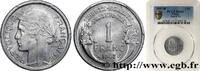 FRANKREICH 1 franc Morlon, légère VIERTE FRANZOSISCHE REPUBLIK Beaumont-Le-Roger 1947 (23mm, 1,30g, 6h) -