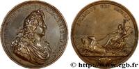 FRANKREICH Médaille, La marine florissante LOUIS XIV LE GRAND ou LE ROI SOLEIL Monnaie de Paris n.d. (72mm, 173,7g, 12h) -