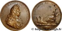 FRANKREICH Médaille, La marine florissante LOUIS XIV LE GRAND ou LE ROI SOLEIL Monnaie de Paris n.d. (72mm, 169,7g, 12h) -