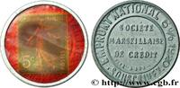 BRIEFMARKENKAPSELGELD Timbre 5 Centimes BRIEFMARKENKAPSELGELD MARSEILLE, PARIS 1920 (33mm, 1,31g, 11h) -