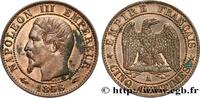 FRANKREICH Cinq centimes Napoléon III, tête nue ZWEITES KAISERREICH Paris 1856 (25mm, 5,05g, 6h) -