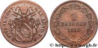 VATIKANSTAAT UND KIRCHENSTAAT 1 Baiocco Pie IX an V VATIKANSTAAT UND KIRCHENSTAAT Rome 1850 (30mm, 9,49g, 6h) -
