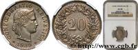 SCHWEIZ 20 Centimes Tête de Libertas SCHWEIZ Berne - B 1939 (21mm, g, 12h) -