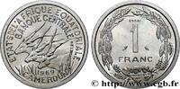 ÄQUATORIALAFRIKA Essai de 1 Franc antilopes ÄQUATORIALAFRIKA 1969 (23mm, 1,31g, 6h) -