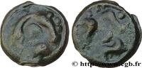 FRANKREICH Potin aux trois poissons GALLIEN - BELGICA - LINGONES (Region die Langres) c.80-50 AC. (17mm, 3,97g, h) -