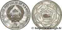 KAMBODSCHA 20 Riels Coupe du Monde de football Italie 1990 KAMBODSCHA 1989 (38,5mm, 16,10g, 6h) -