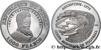 TSCHAD 100 Francs Proof Coupe du Monde de football Argent TSCHAD 2002 (38mm, 19,92g, 12h) -
