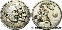 FRANKREICH Médaille, Apollo 11 CONQUÊTE DE L'ESPACE - EXPLORATION SPATIALE 1969 (28,5mm, 9,93g, 12h) -