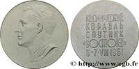 FRANKREICH Médaille, Vostok II CONQUÊTE DE L'ESPACE - EXPLORATION SPATIALE 1961 (50mm, 17,75g, 12h) -