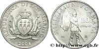 SAN MARINO Belle Épreuve 10 Euro MILICE DE SAINT-MARIN EN UNI SAN MARINO Rome 2005 (34mm, 22g, 12h) -