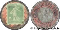 BRIEFMARKENKAPSELGELD Timbre 5 Centimes BRIEFMARKENKAPSELGELD Caen n.d. (32,5mm, 1,71g, h) -