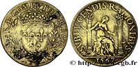FRANKREICH CHARLES IX CHAMBRE DES COMPTES DU ROI 1567 (27,5mm, 4,11g, 6h) -