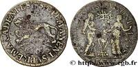 FRANKREICH Charles IX, Jeton astrologique CHAMBRE DES COMPTES DU ROI 1570 (27,50mm, 2,44g, 12h) -
