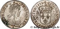 FRANKREICH Douzième d'écu, portrait à la mèche longue LOUIS XIV THE SUN KING Lyon 1659 (21mm, 2,26g, 6h) -