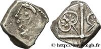 FRANKREICH Drachme “aux feuilles aquatiques” GALLIEN - SÜDWESTGALLIEN - RUTENI (Region die Rodez) IIe-Ier siècle av. J.-C (12,5mm, 2,22g, 9h) -