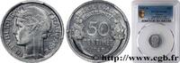 FRANKREICH 50 centimes Morlon, légère VIERTE FRANZOSISCHE REPUBLIK Beaumont-le-Roger 1947 (18mm, 0,70g, 6h) -