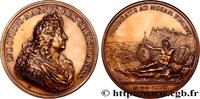 FRANKREICH Médaille, Prise de Huy et de Dinant, refrappe LOUIS XIV LE GRAND OU LE ROI SOLEIL Monnaie de Paris (1675) (71,5mm, 157,91g, 12h) -
